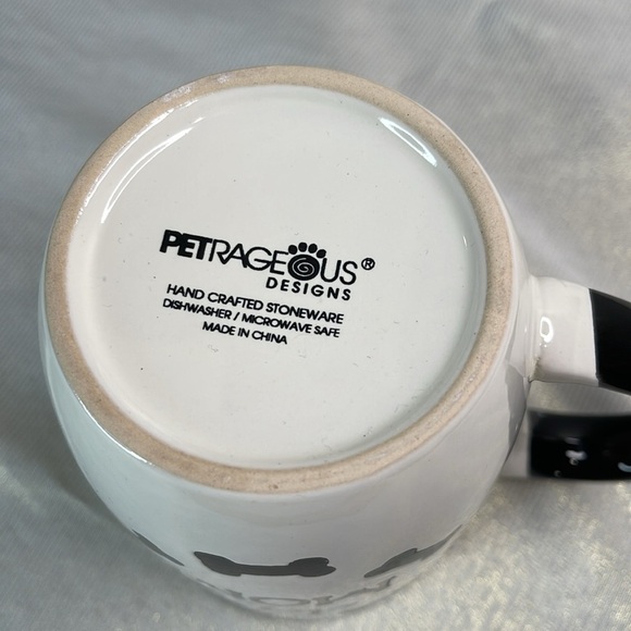 Petrageous Designs Dog Mom Hand Crafted Mug Black White Embossed 12oz - Picture 5 of 8